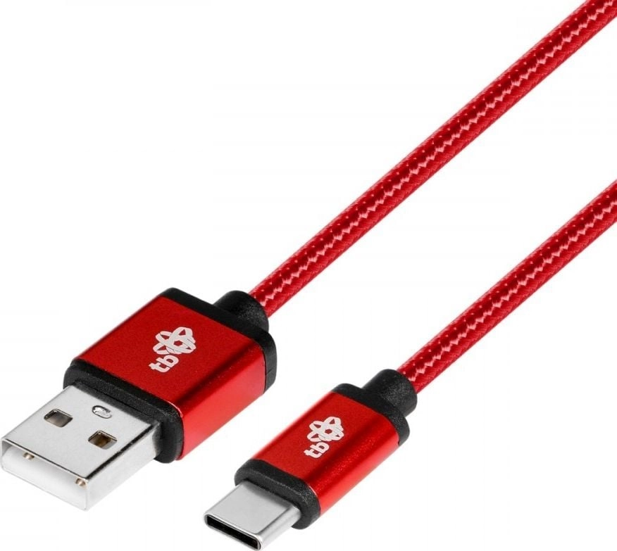 USB-USB C cable 1.5m ruby