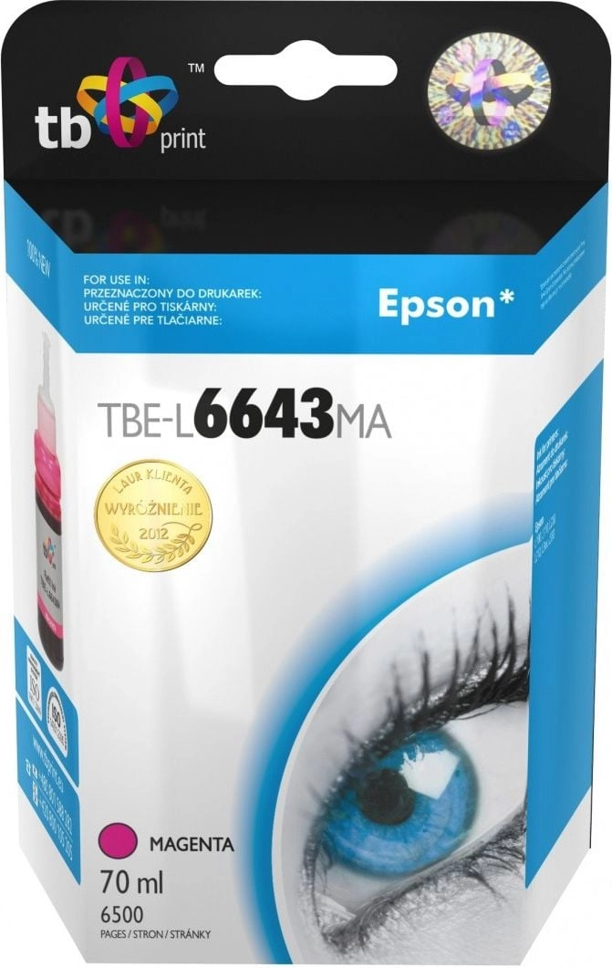 Ink for Epson L100/110/200/210/3xx/550 Magenta TBE-L6643MA