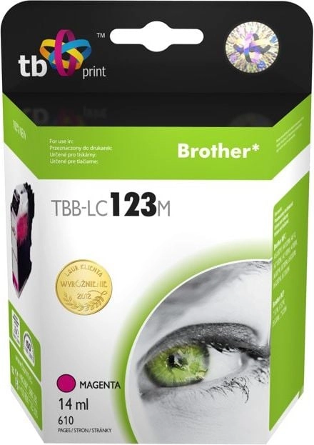 Tusz do Brother LC123 Magenta TBB-LC123M