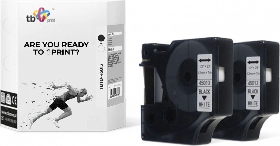 Taśma TBTD-45013 do DYMO Czarny na