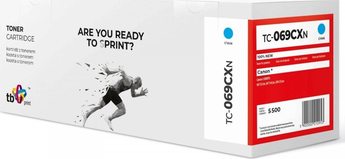 Toner do Canon MF752 CRG069H TC-069CXN