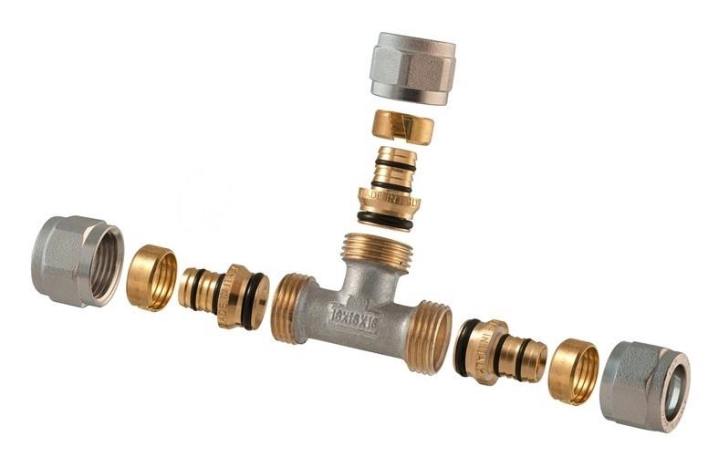 DEMOUNTABLE THREADED TEE 1445E 20X16X16 1445E201616