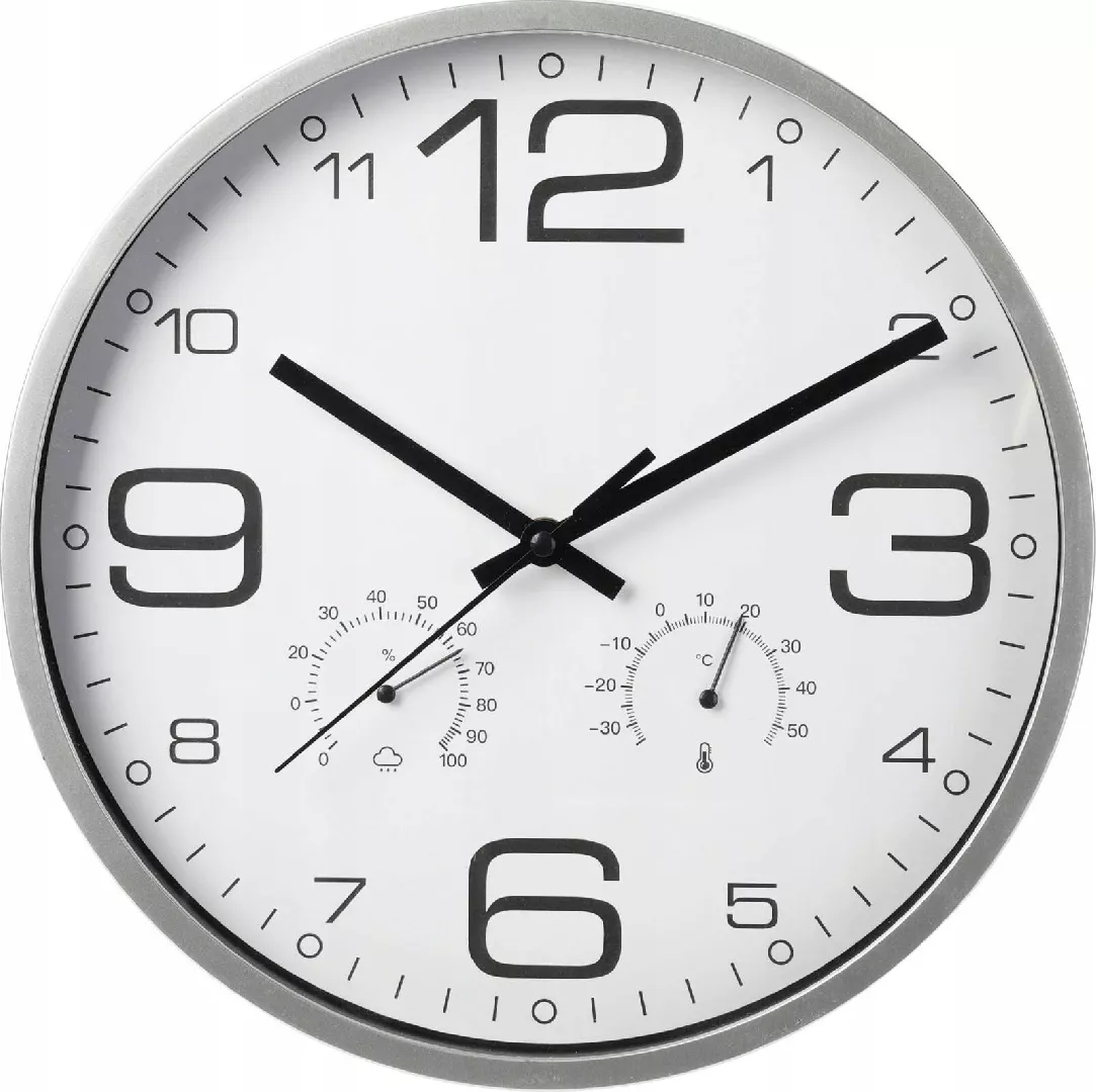 TFA Wall clock with weather station