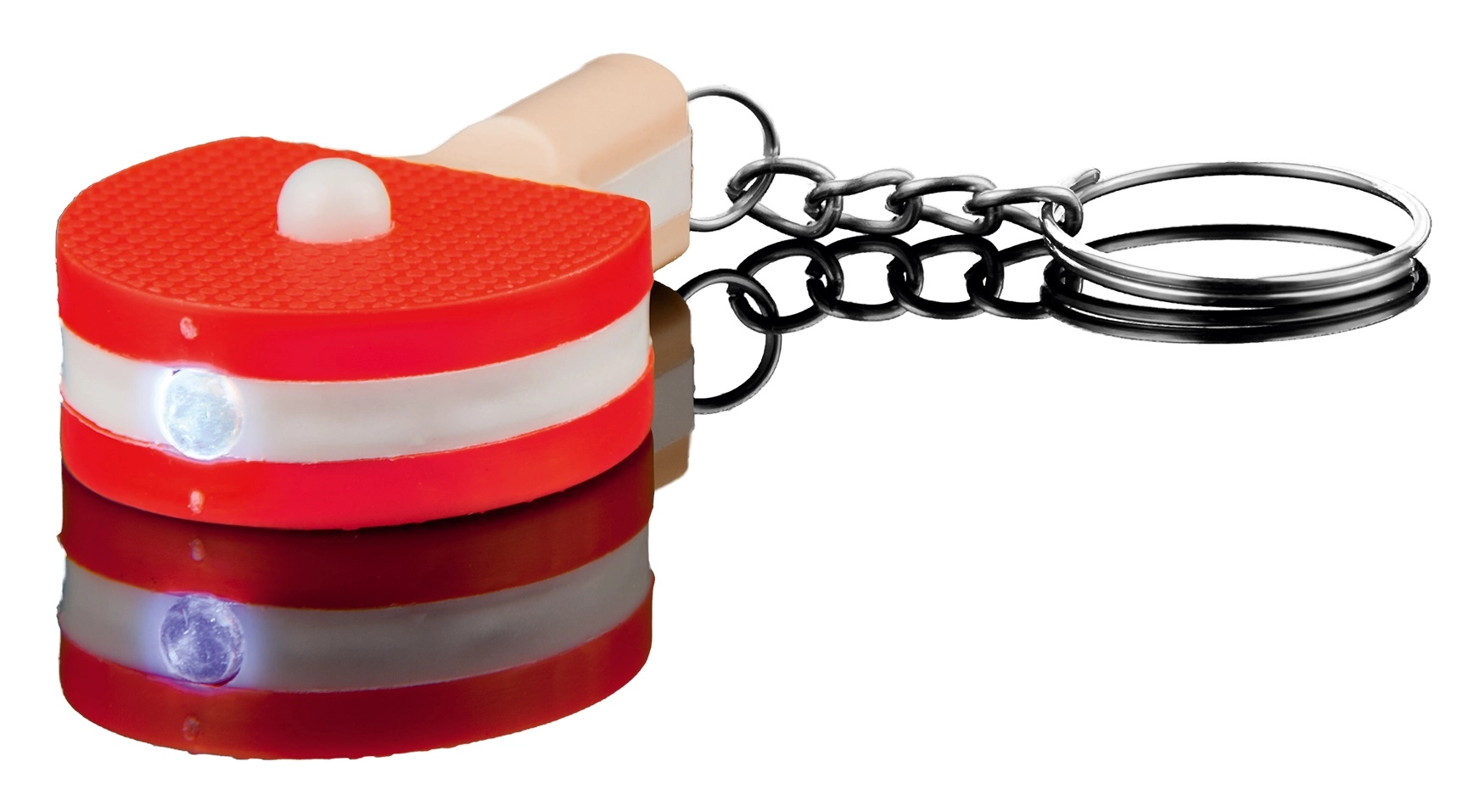 Keychain mini tennis racket with LED