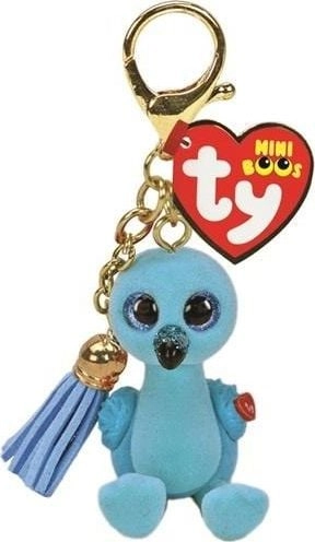 TY Mini Boos keychain blue Flamingo