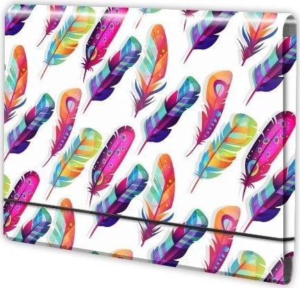 Folding folder A4 with a feather