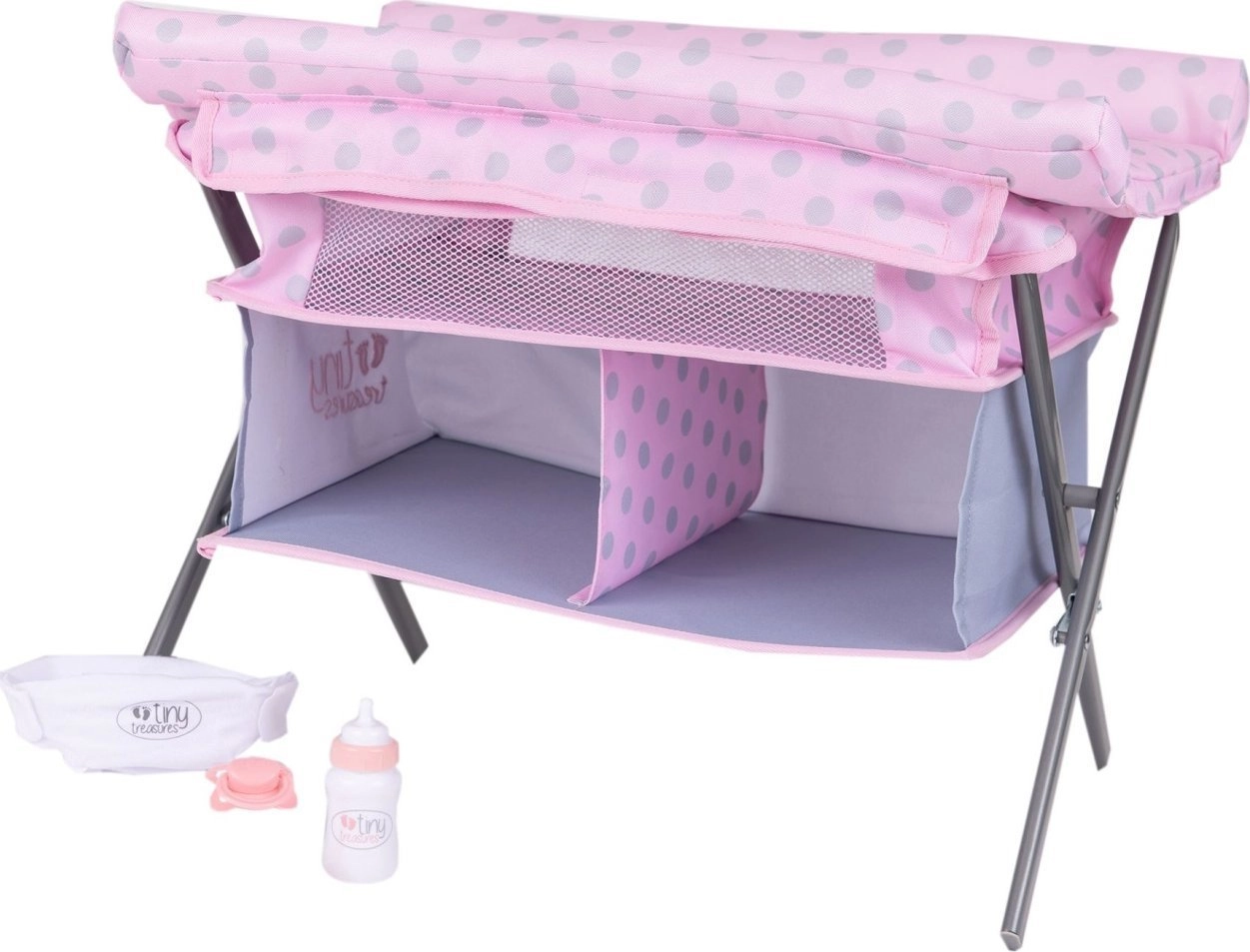 TINY TREASURES Folding Changing Table Cot