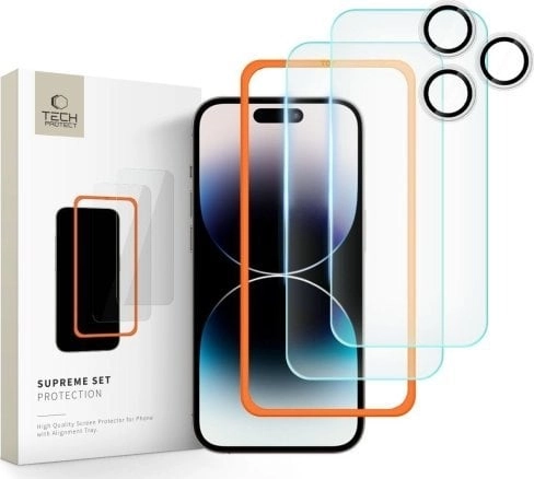 Tech-Protect TEMPERED GLASS TECH-PROTECT SUPREME SET