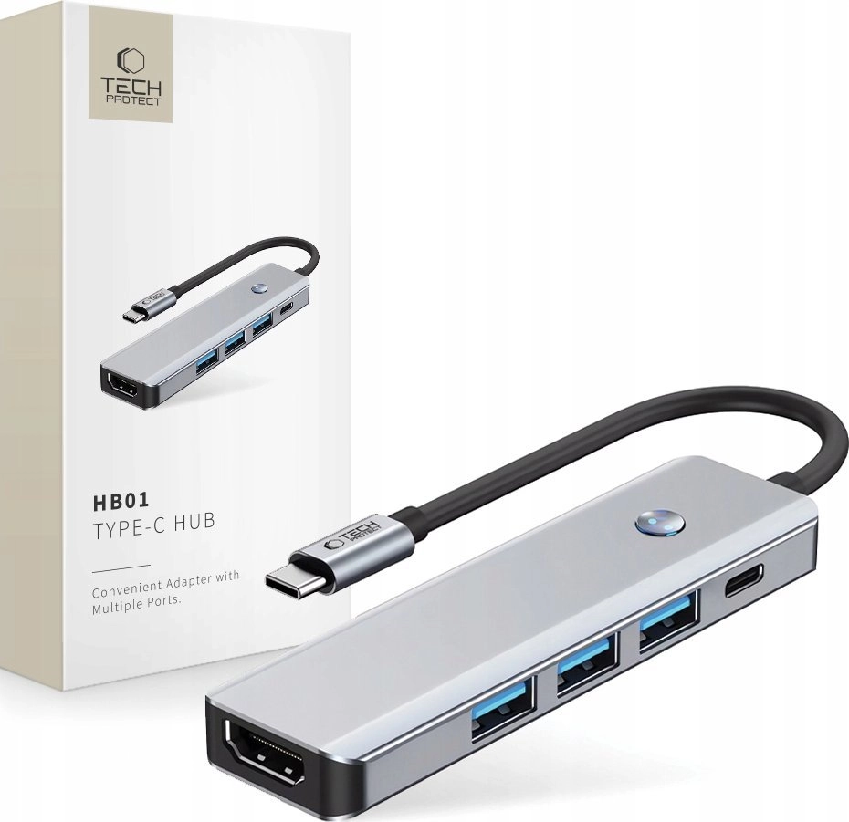 TECH-PROTECT HB01 HUB ADAPTER 5IN1 TYPE-C