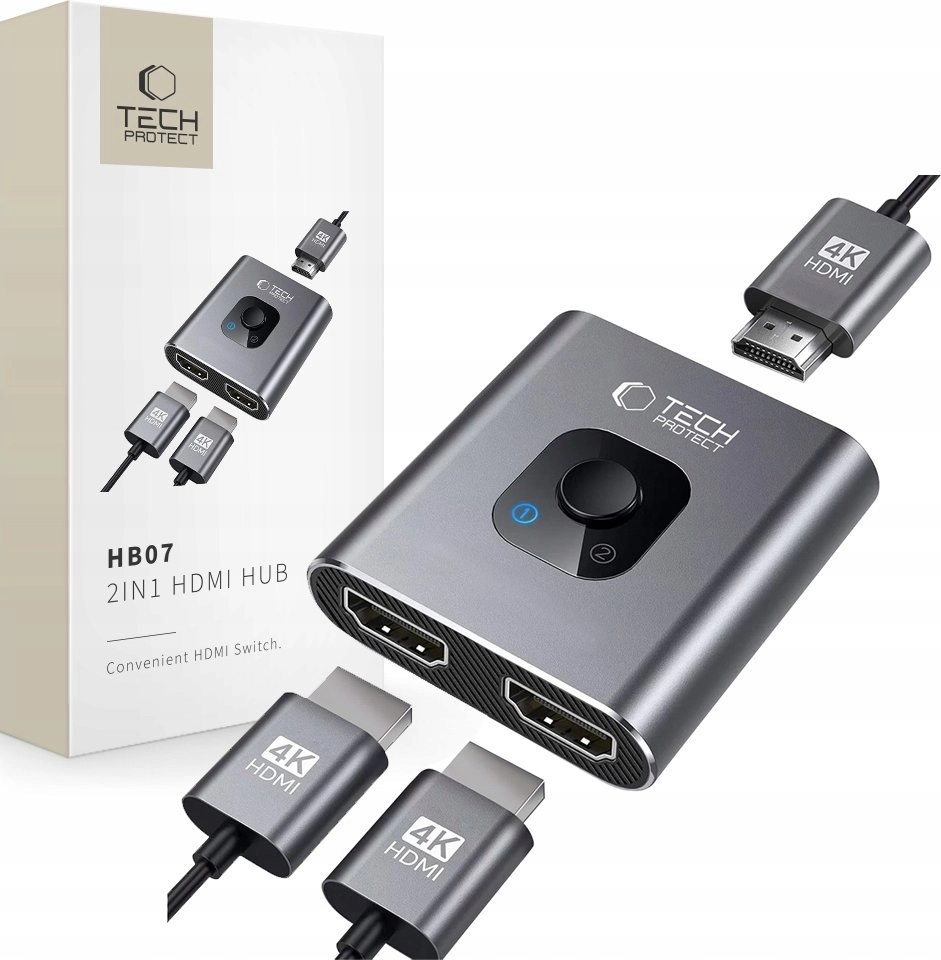 TECH-PROTECT HB07 HUB ADAPTER 2IN1 HDMI