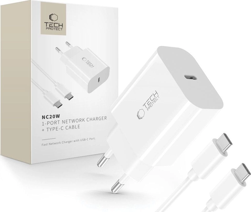 TECH-PROTECT NC20W 1-PORT NETWORK CHARGER PD20W