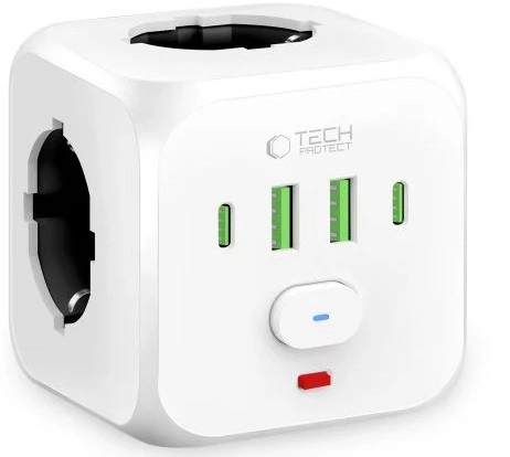 TECH-PROTECT PCL3X4 POWER SOCKET 2 USB