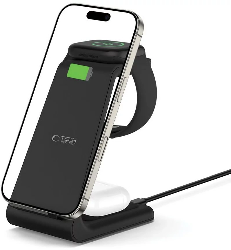 TECH-PROTECT QI15W-A36 3IN1 WIRELESS CHARGER FOR