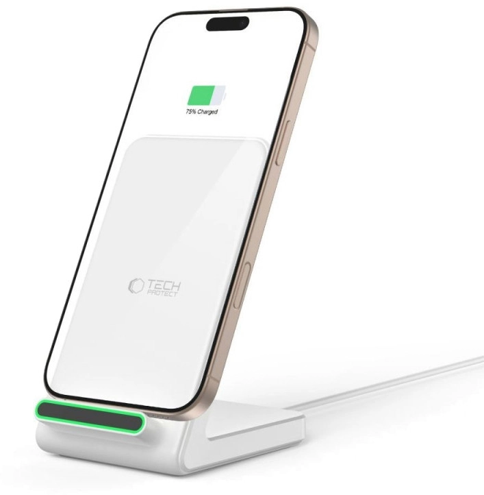 TECH-PROTECT QI15W-A40 WIRELESS CHARGER WHITE 5906302372423