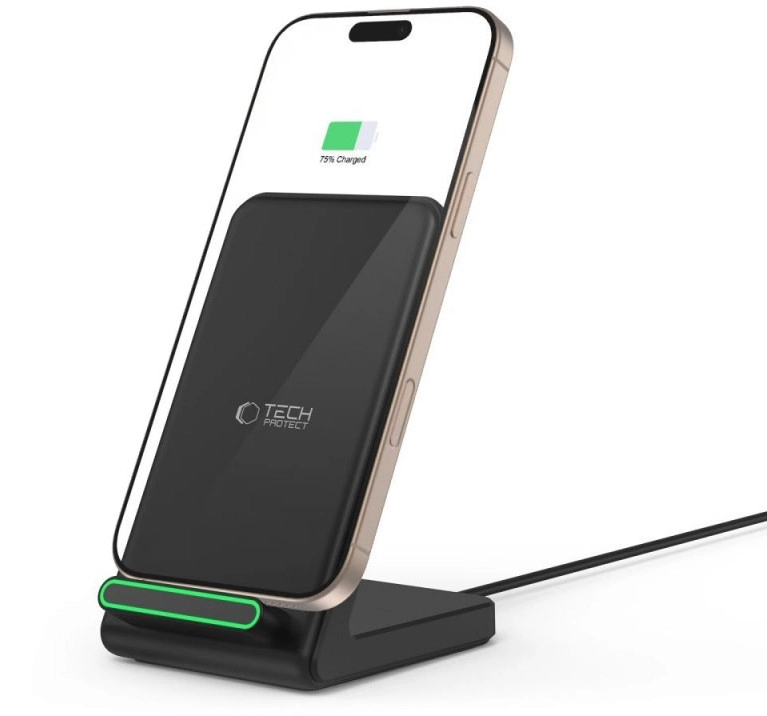 TECH-PROTECT QI15W-A40 WIRELESS CHARGER BLACK 5906302372430