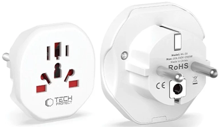TECH-PROTECT UNIVERSAL TRAVEL ADAPTER FROM EU