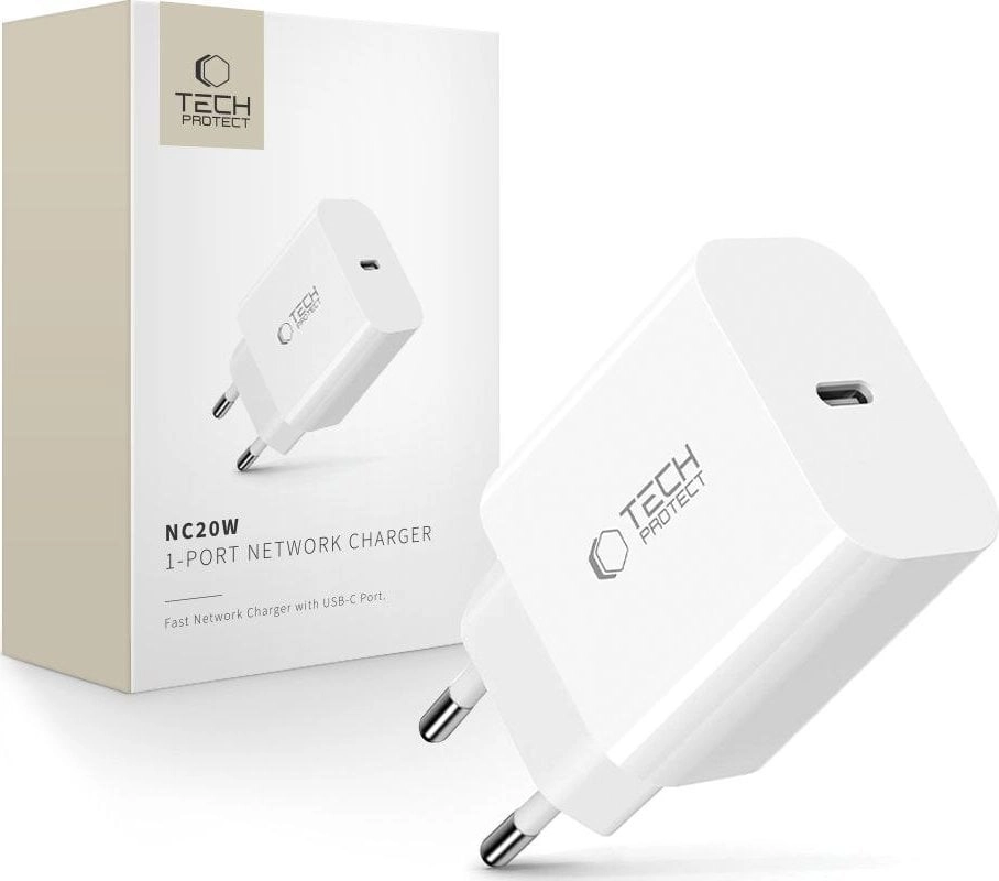 TECH-PROTECT NC20W 1-PORT NETWORK CHARGER PD20W
