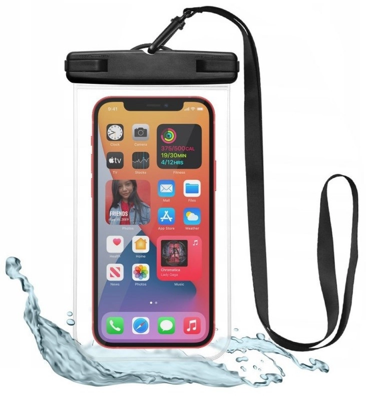 Tech-Protect Universal Waterproof Case Black/Clear 6216990212710