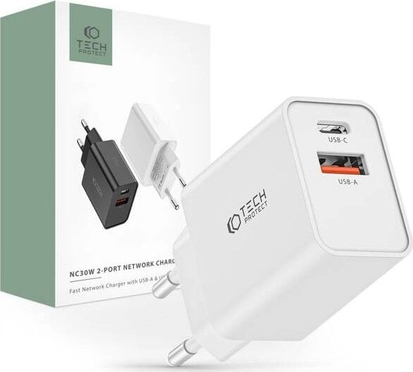 Tech-Protect NC30W USB-C PD 30W /