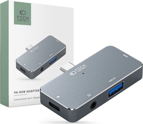 HUB Tech-Protect V6 4w1 USB-C -