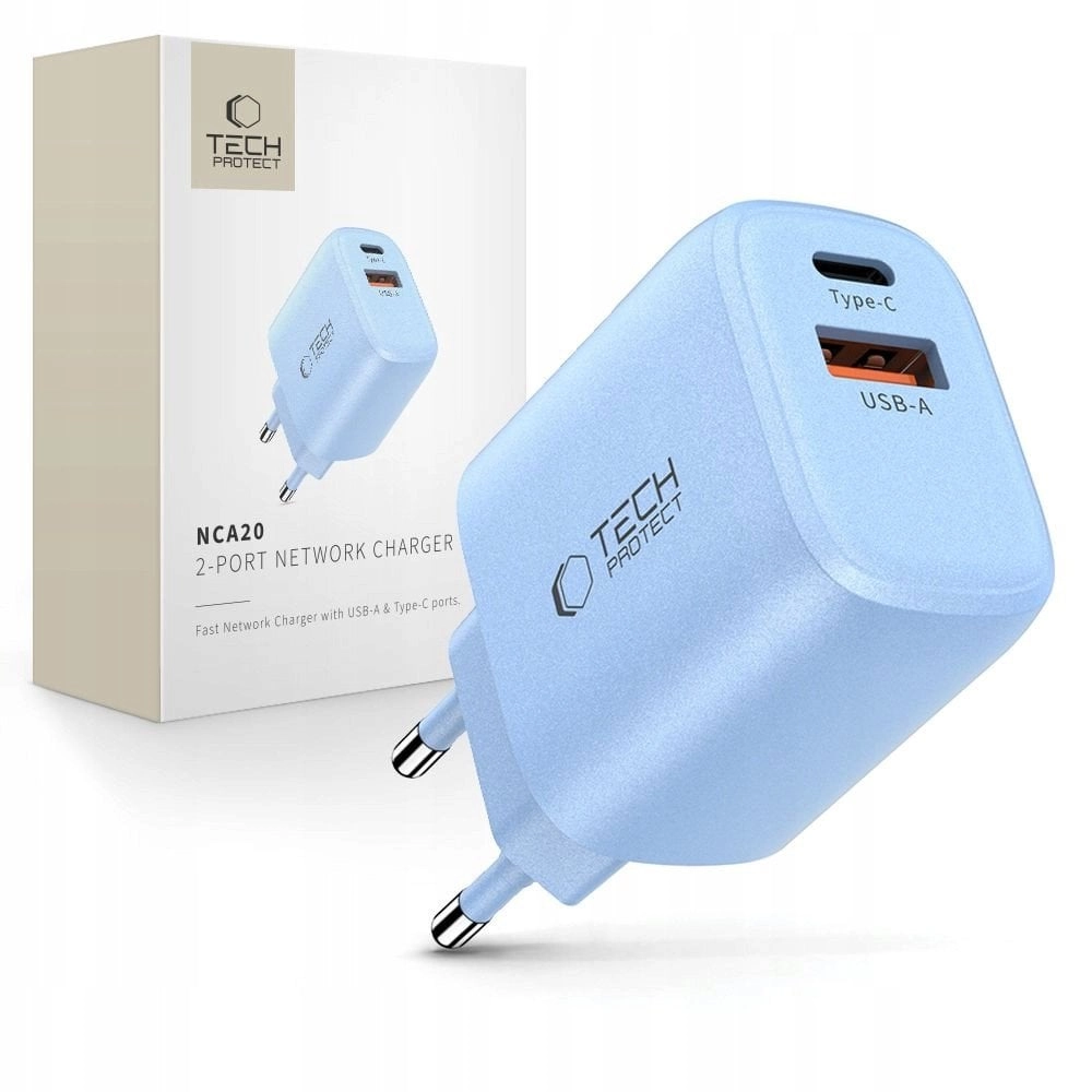 Ladowarka sieciowa Tech-Protect NCA20 USB-A  USB-C