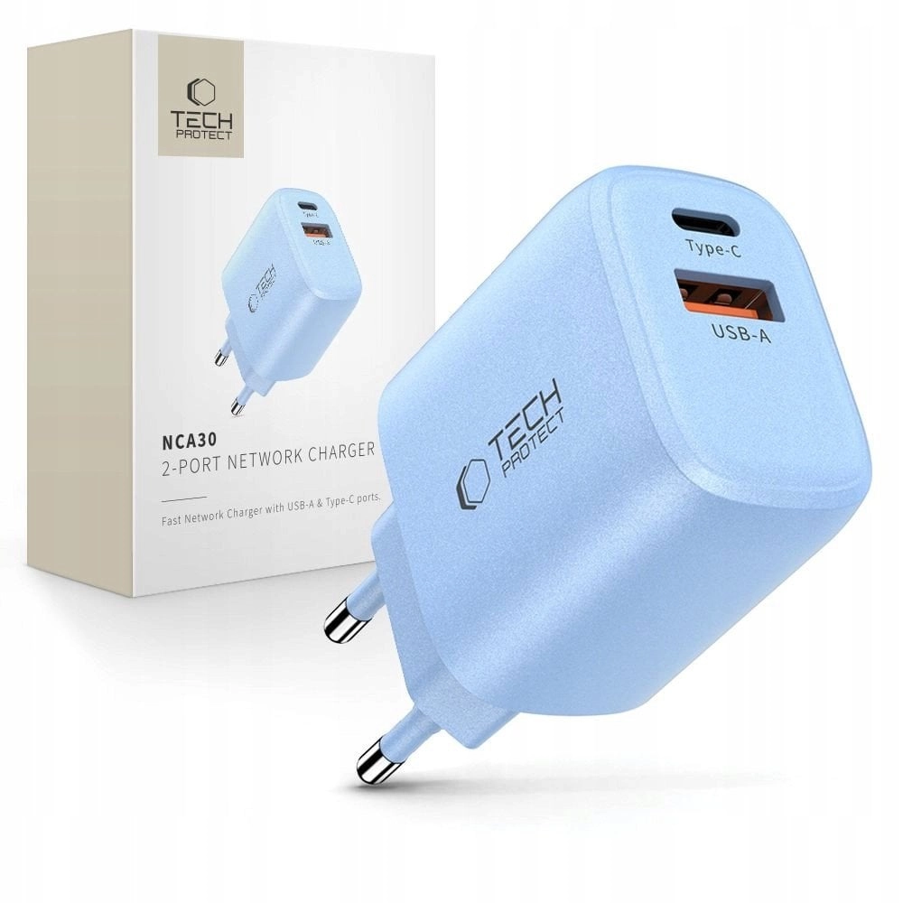 Ladowarka sieciowa Tech-Protect NCA30 USB-A USB-C