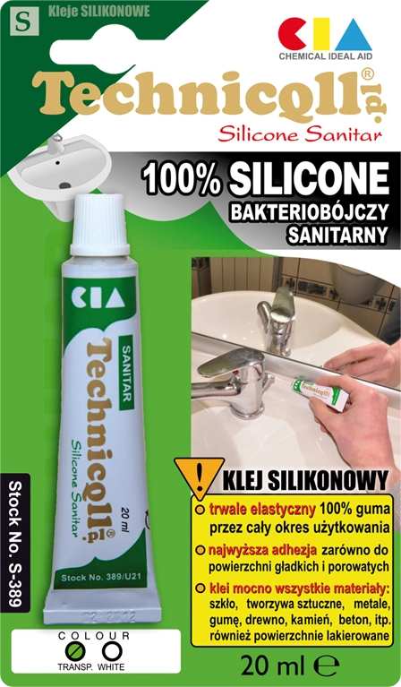 Technicqll Silikon sanitarny na blistrze biały