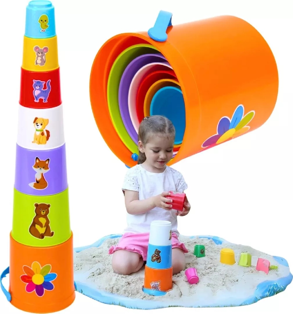 Pyramid  cups with a bucket  TechnoK