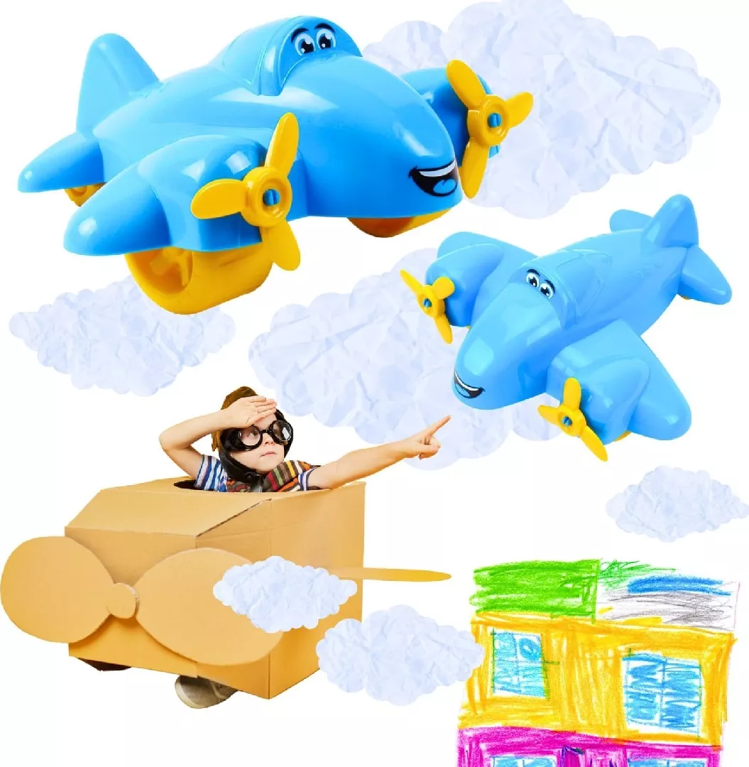 Airplane 19 cm various colors TEH3701