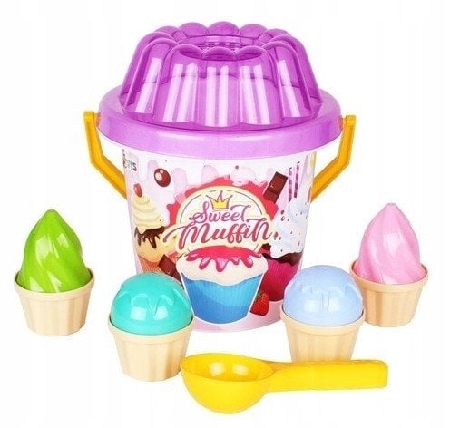 Set on sand with bucket  shovel