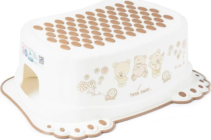 ANTI-SLIP FOOTREST BEAR WHITE PEARL MS-017-118