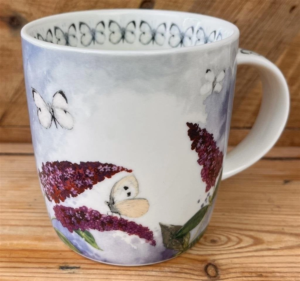 M91 Butterflies and buddleia mug 5060108725231