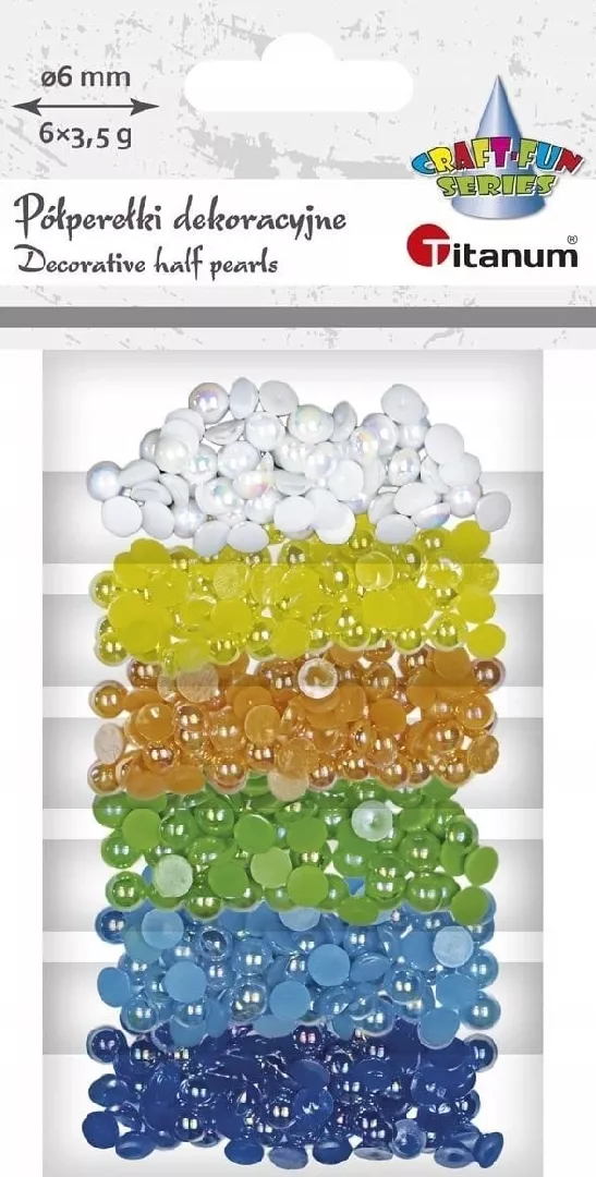 Teka Koraliki plastikowe połówki kuli 6