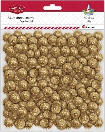 Teka Styrofoam balls  gold mix  20g