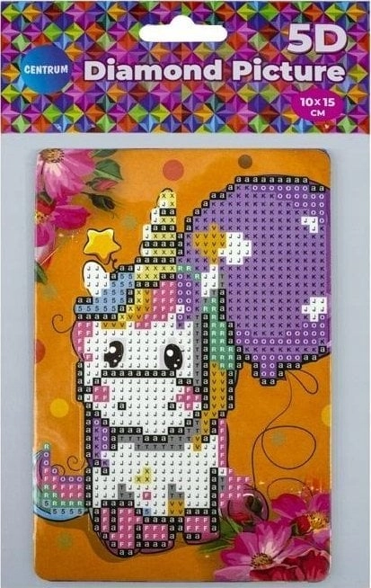 Diamond mosaic with easel - Unicorn