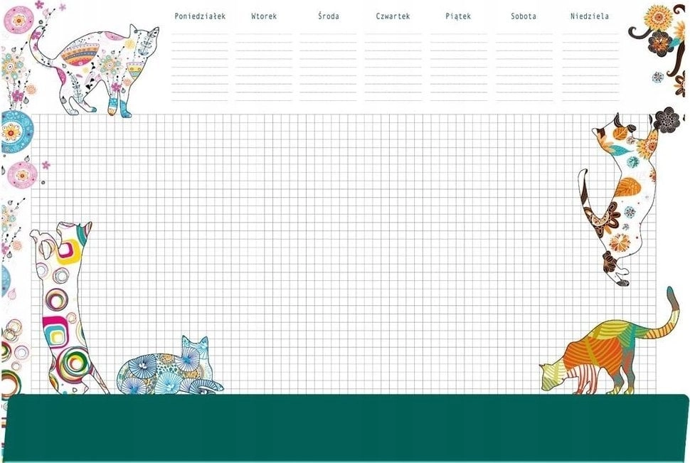 Notebook B3 desk pad - cats