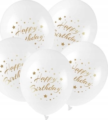 Teka Balony ze złotym nadrukiem Happy