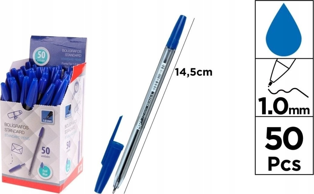 Blue ballpoint pen (50 pcs) 559482
