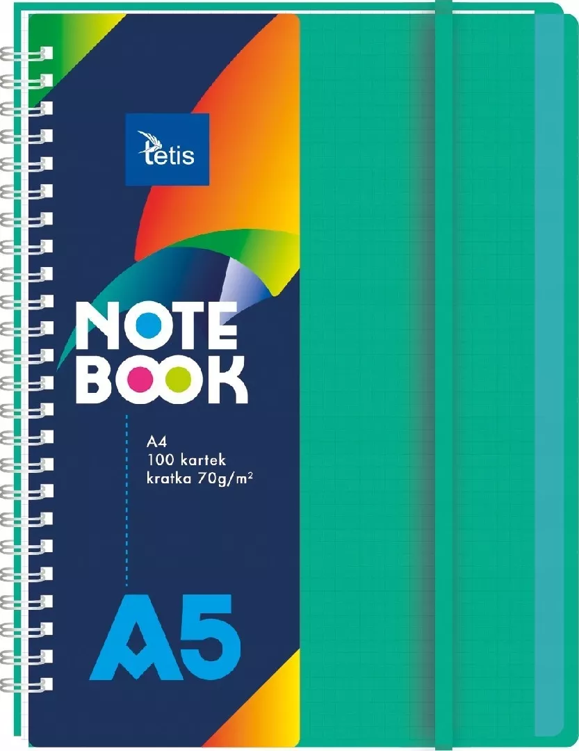 Teka Notebook A5/100K grid PP green