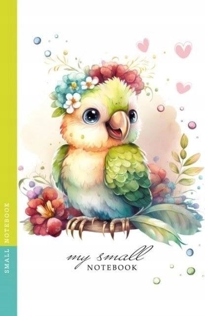 Decorative notebook 105x148/64K grid TW Parrot