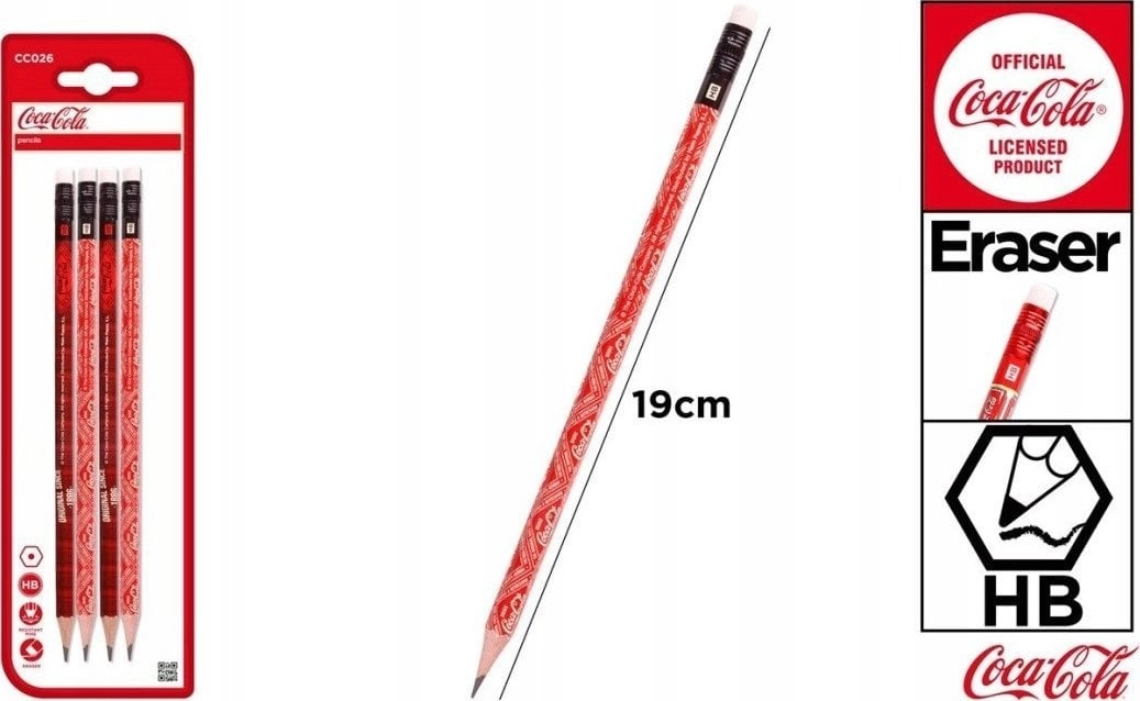 HB pencil with eraser Coca-Cola 4