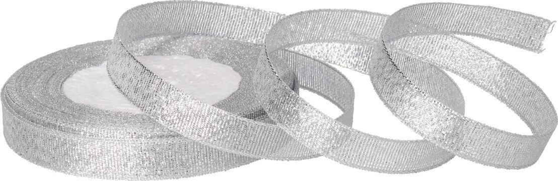 Christmas decoration Teka Silver glitter ribbon