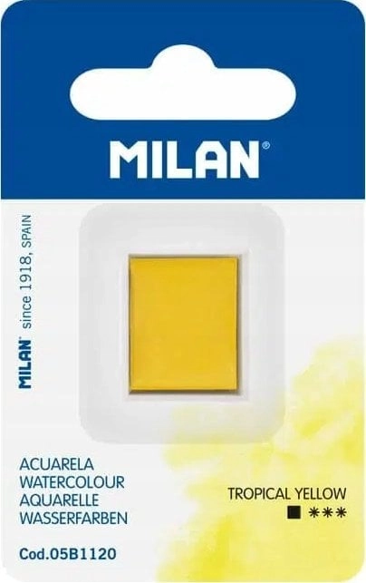 Teka Tropical yellow watercolor paint cube