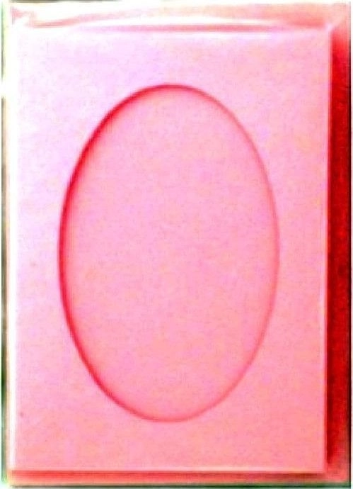Passepartout card + covered jasnoróżowa 5szt