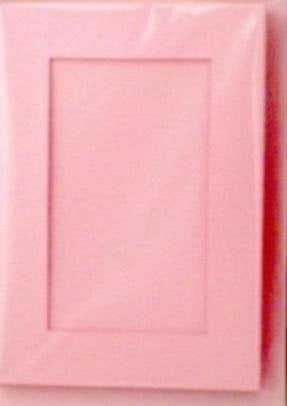 Passepartout card + covered jasnoróżowa 5szt