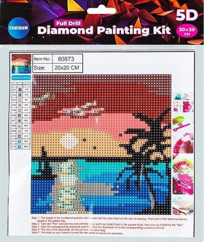 Full diamond mosaic - Beach 20x20