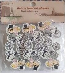 Teka Decorative wedding clips 6 pcs