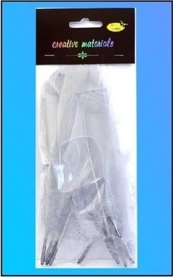 Hard feathers  light gray  10 pcs