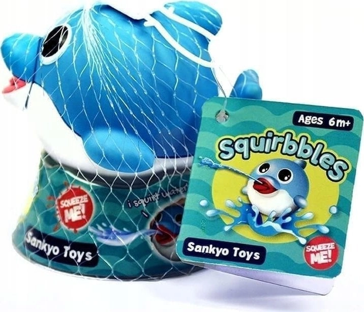 Squirbbles Blue Dolphin Bath Toy 4543168200586