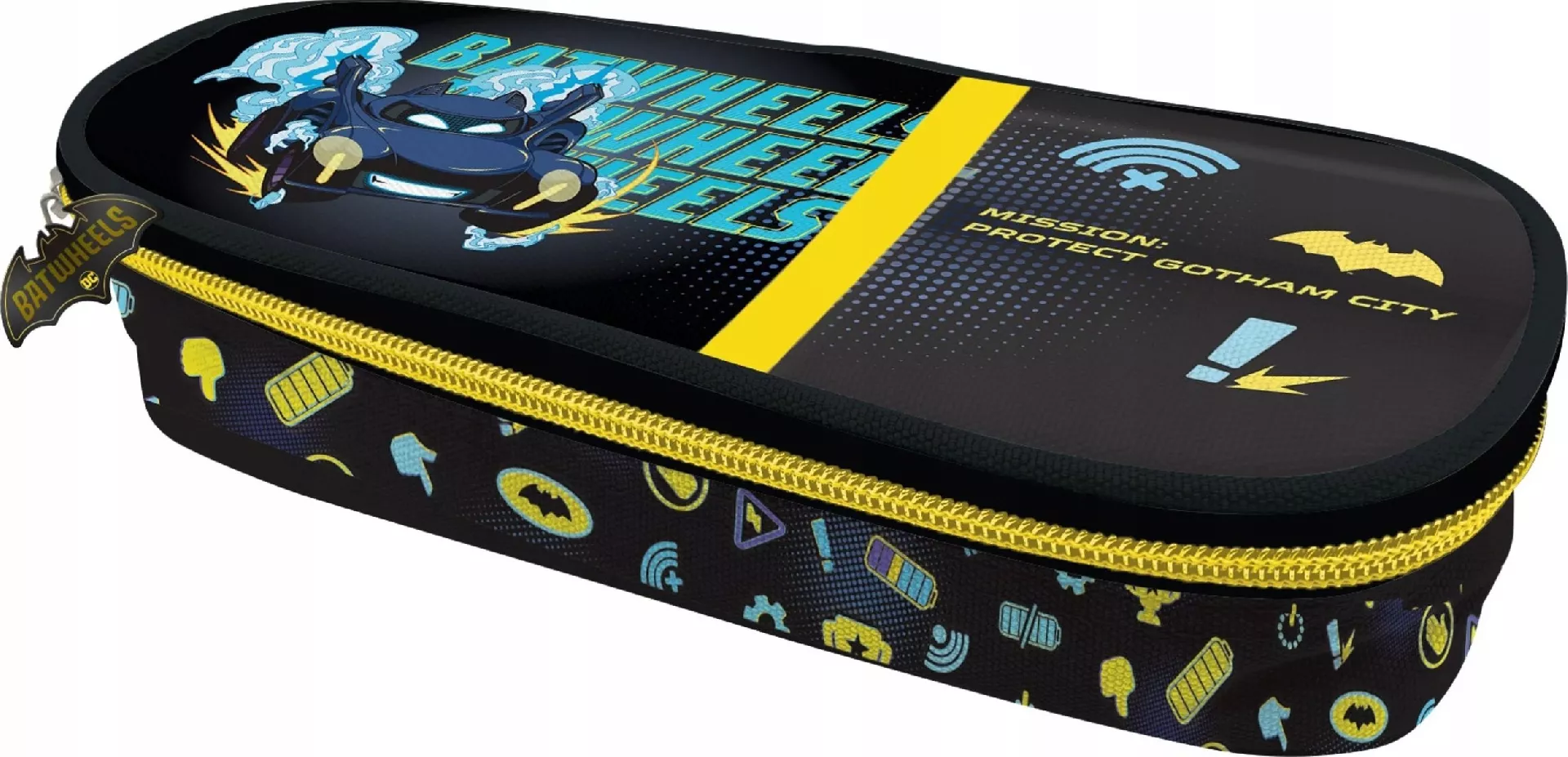School pencil case with flap Batman